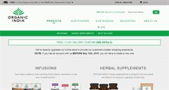 Desktop Screenshot of organicindia.com